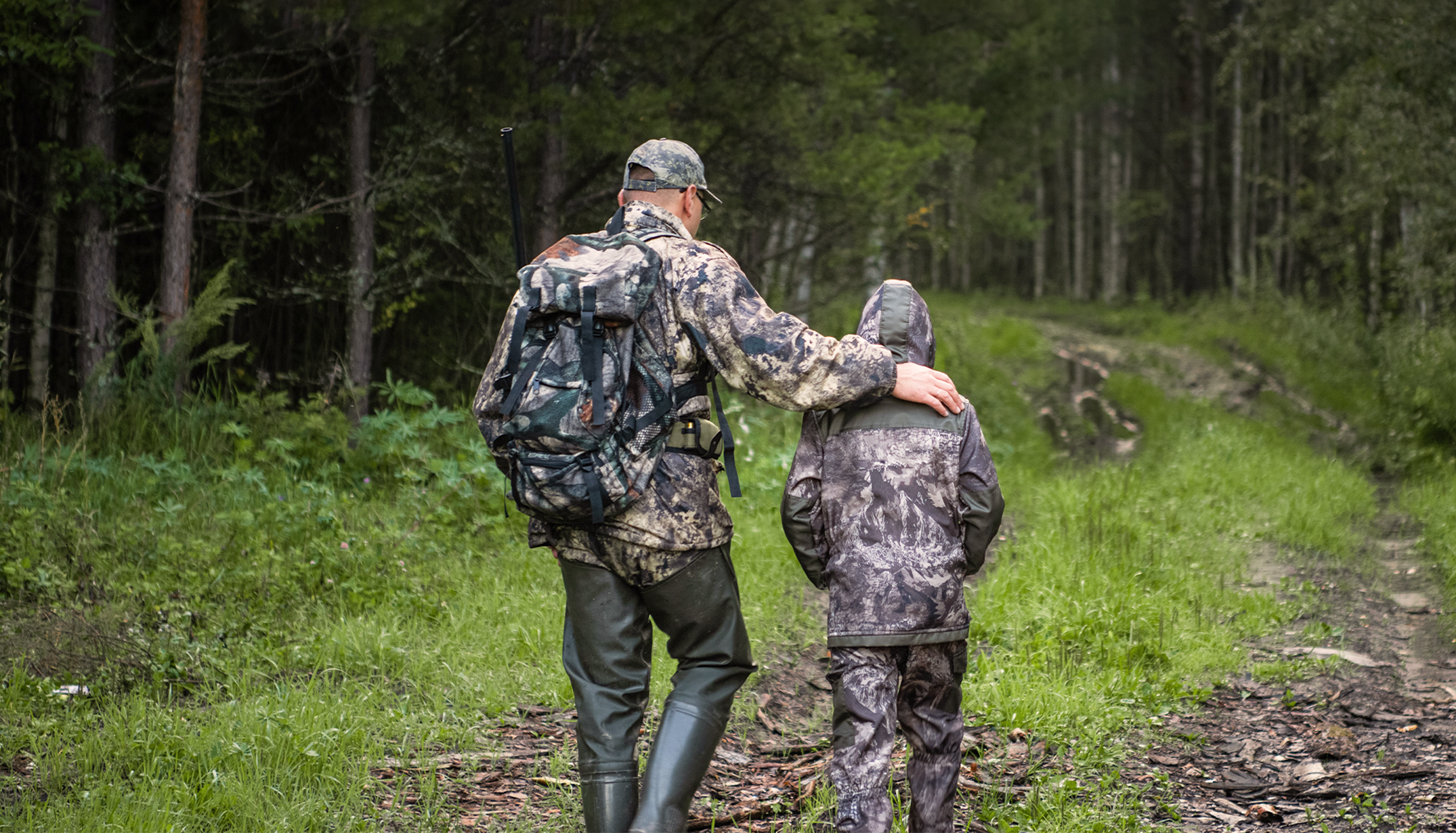 How do hunters teach kids 